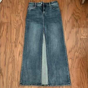 Alice + Olivia Rye Denim Maxi Skirt